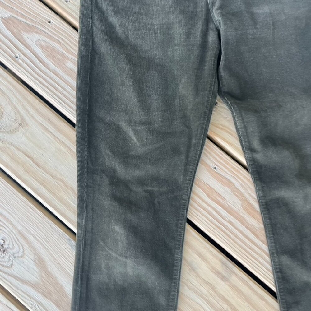 ** Vince Men's Corduroy Jeans Pants 32 Olive Green Slim - Picture 4 of 12